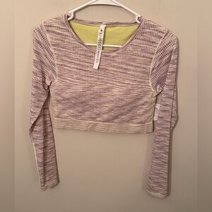 NWT Lululemon Ebb To Street Multicolor Longsleeve Size 8 *ripped tag*